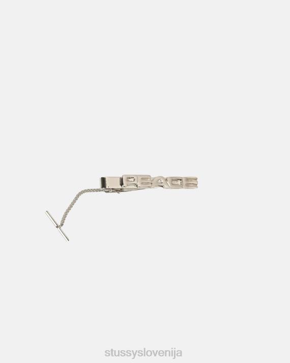 STUSSY 8XB0432 srebro drugi uniseks sponka za kravato mir