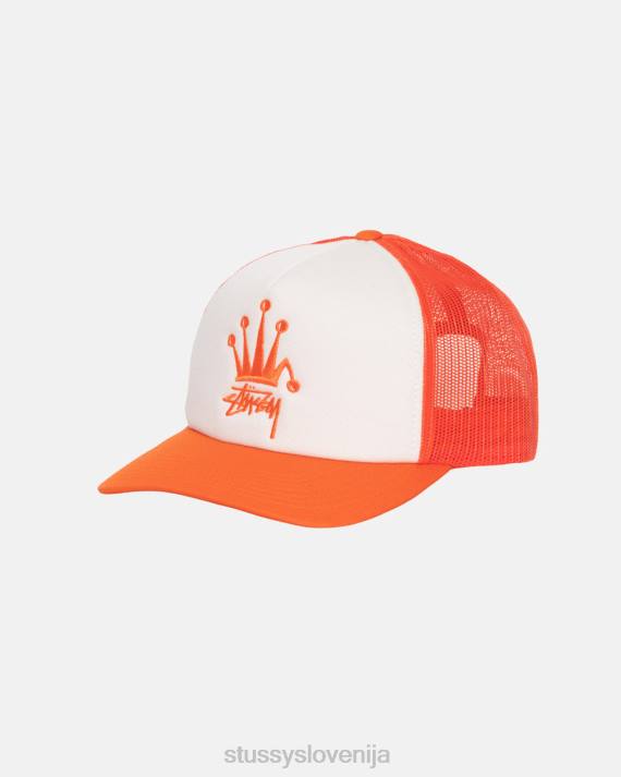STUSSY 8XB0370 oranžna pokrivala uniseks crown stock cap za tovornjakarje