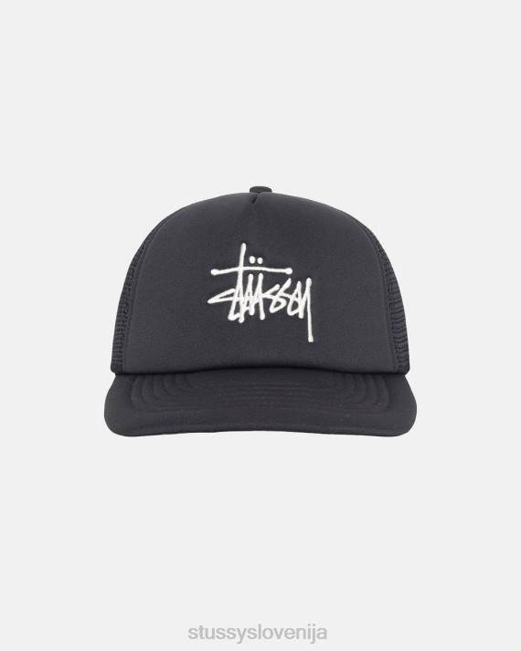 STUSSY 8XB0373 Črna pokrivala uniseks velika osnovna tovornjaška kapa