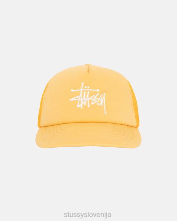 STUSSY 8XB0377 zlato pokrivala uniseks velika osnovna tovornjaška kapa