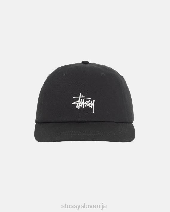STUSSY 8XB0384 Črna pokrivala uniseks osnovna zaloga nizka pro kap