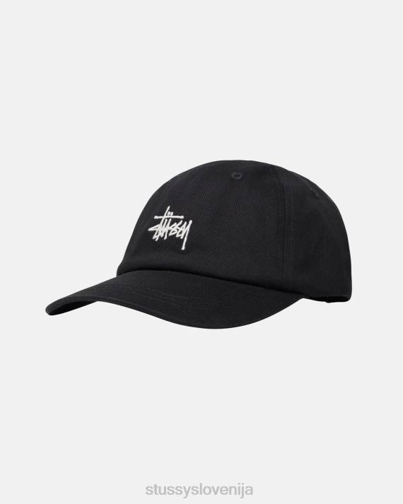 STUSSY 8XB0384 Črna pokrivala uniseks osnovna zaloga nizka pro kap