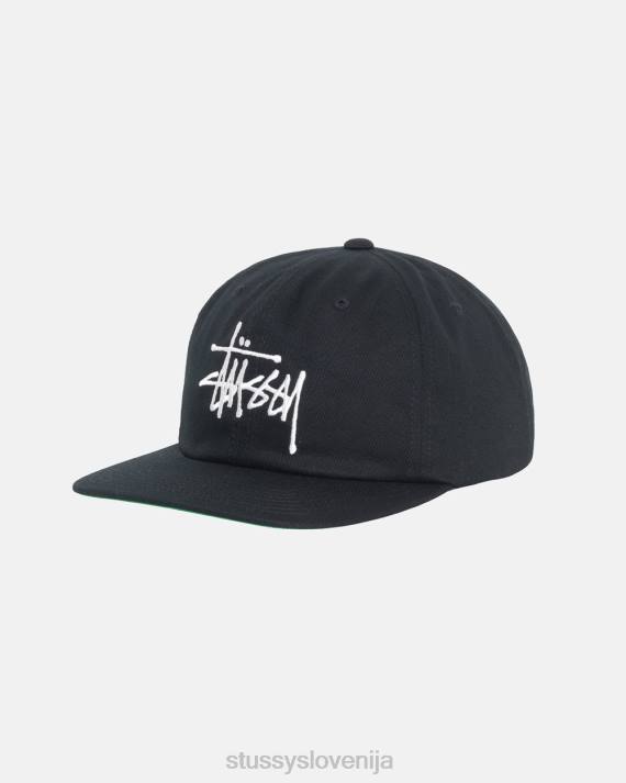 STUSSY 8XB0398 Črna pokrivala uniseks osnovna kapa s trakom