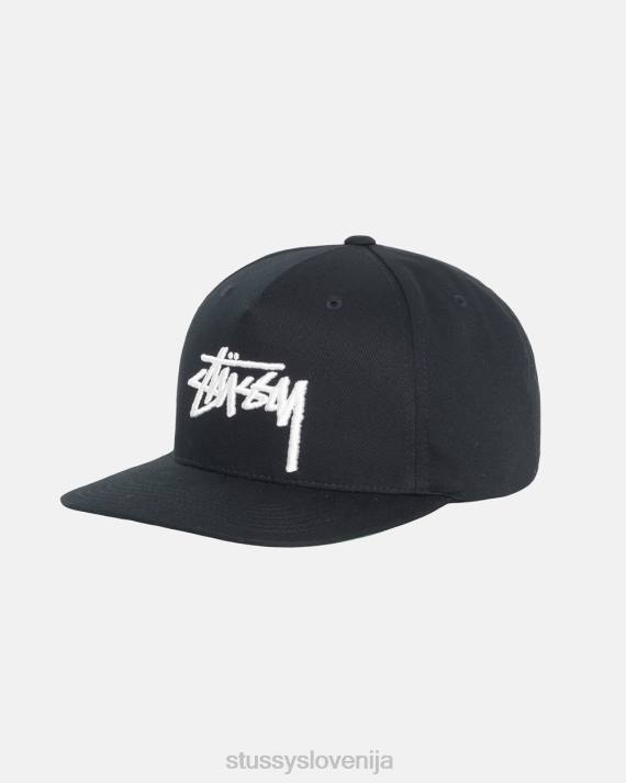 STUSSY 8XB0405 Črna pokrivala uniseks velika kronska kapa