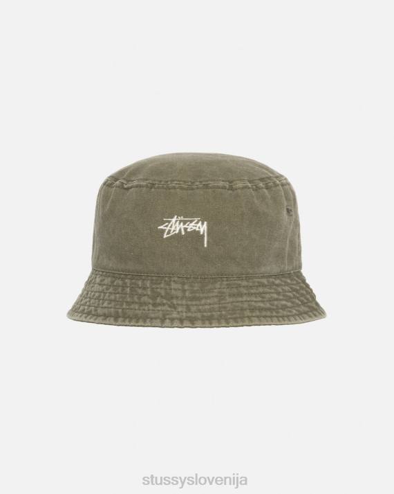 STUSSY 8XB0488 olivno pokrivala uniseks klobuk iz prane zaloge