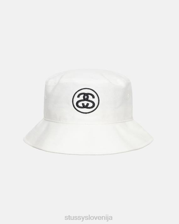 STUSSY 8XB0492 bela pokrivala uniseks klobuk ss link deep bucket