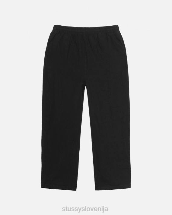 STUSSY 8XB0304 prebarvano črno perilo hlače uniseks naše znižane hlače legacy work shop