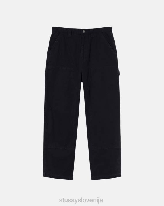 STUSSY 8XB0309 Črna hlače uniseks platnene delovne hlače