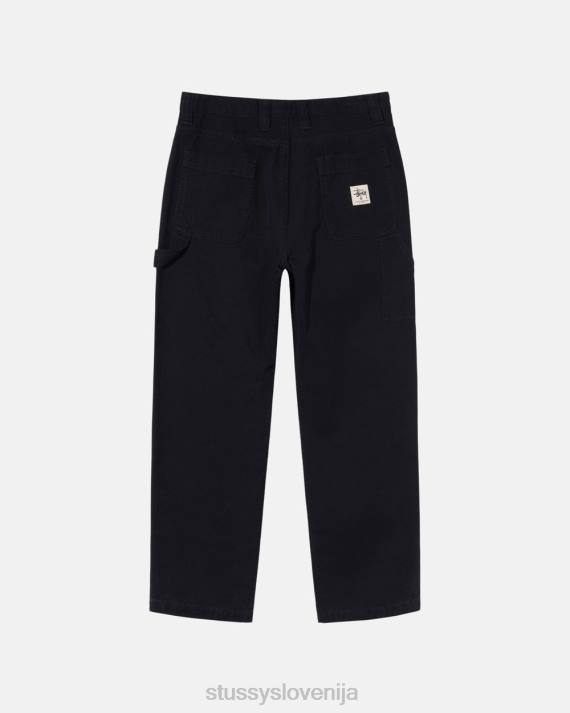 STUSSY 8XB0309 Črna hlače uniseks platnene delovne hlače
