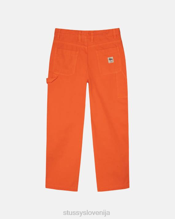 STUSSY 8XB0312 oranžna hlače uniseks platnene delovne hlače