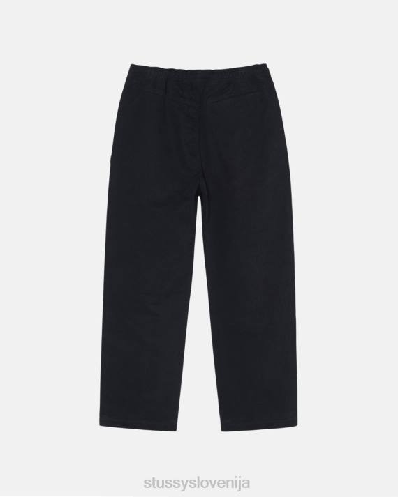 STUSSY 8XB0314 Črna hlače uniseks brušene hlače za plažo