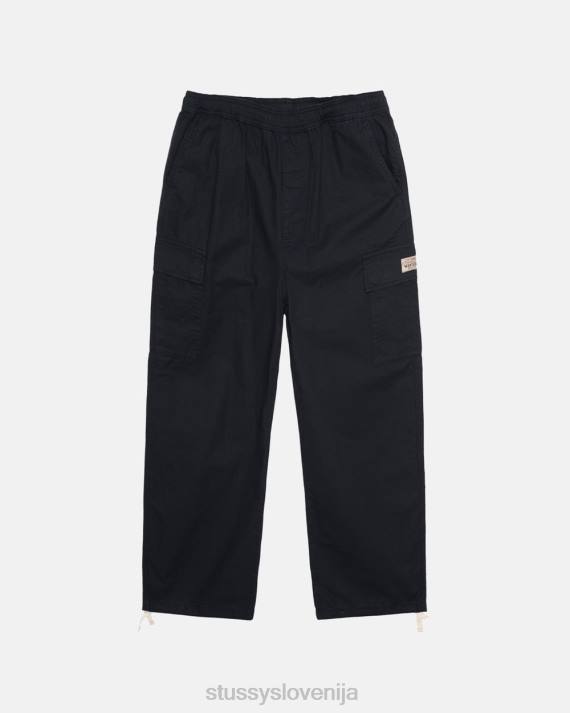 STUSSY 8XB0339 Črna hlače uniseks ripstop cargo hlače za plažo