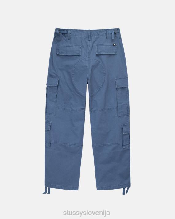 STUSSY 8XB0342 sprano modra hlače uniseks ripstop odvečni tovor