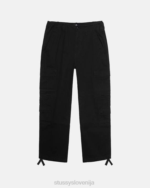 STUSSY 8XB0343 Črna hlače uniseks ripstop odvečni tovor