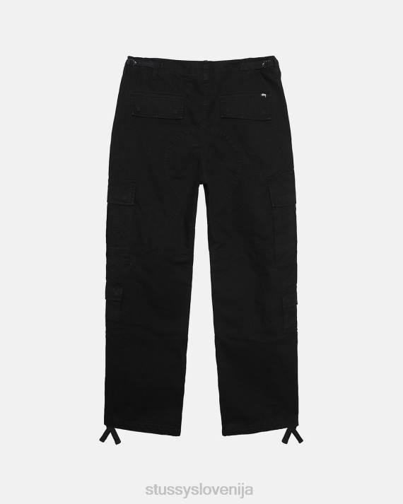 STUSSY 8XB0343 Črna hlače uniseks ripstop odvečni tovor