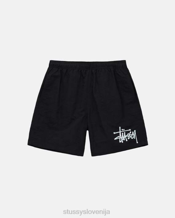 STUSSY 8XB0101 Črna kratke hlače uniseks velika osnovna voda kratka