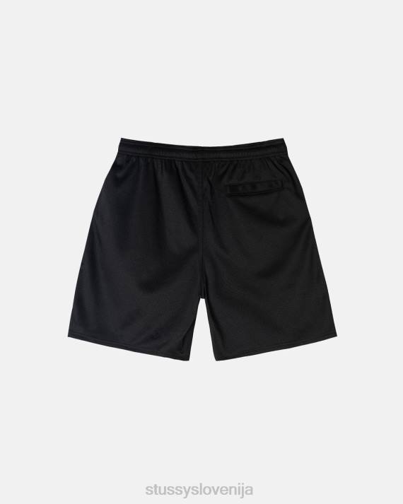 STUSSY 8XB0269 Črna kratke hlače uniseks velika osnovna mreža kratka