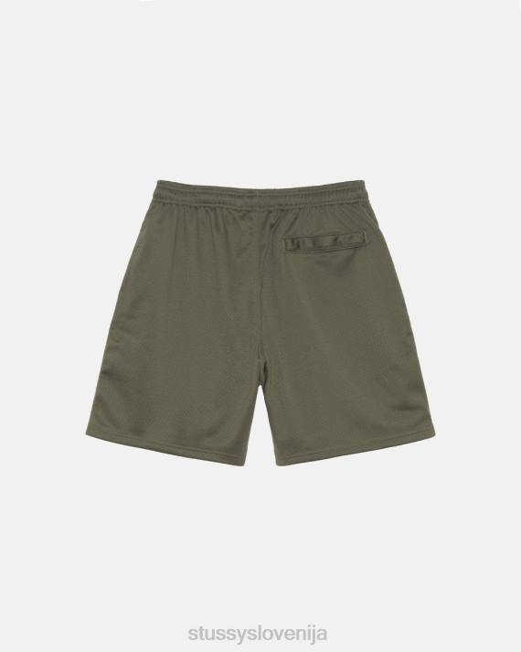 STUSSY 8XB0270 olivno kratke hlače uniseks velika osnovna mreža kratka