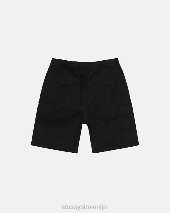STUSSY 8XB0271 Črna kratke hlače uniseks ripstop cargo beach short