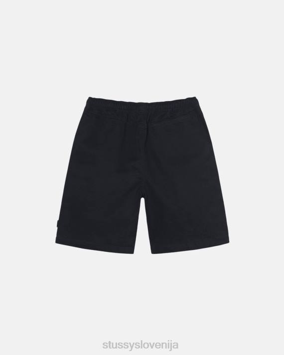 STUSSY 8XB0280 Črna kratke hlače uniseks brušena plaža kratka