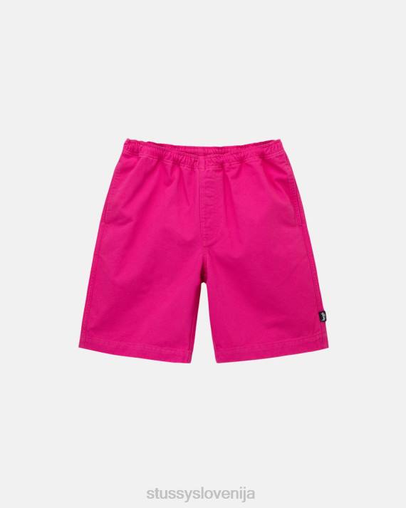 STUSSY 8XB0286 vroče roza kratke hlače uniseks brušena plaža kratka
