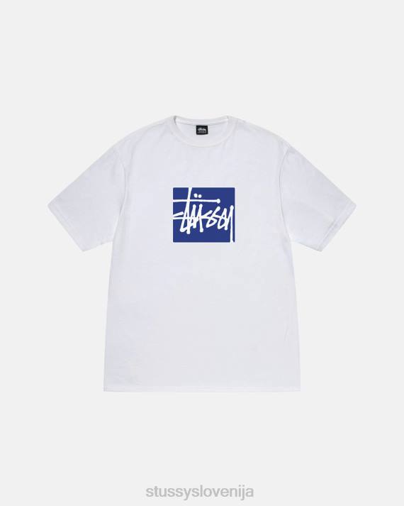 STUSSY 8XB010 bela majice uniseks stock box tee