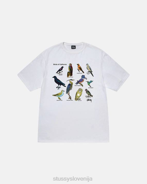 STUSSY 8XB014 bela majice uniseks california birds tee