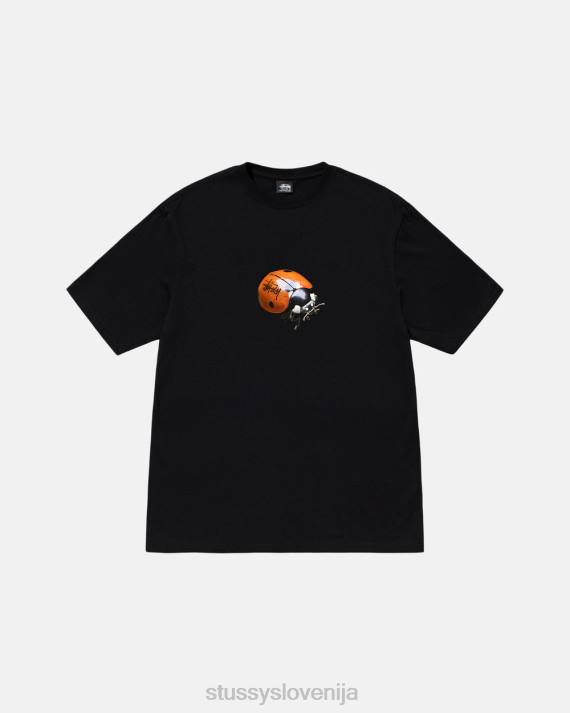 STUSSY 8XB016 Črna majice uniseks majica s pikapolonico