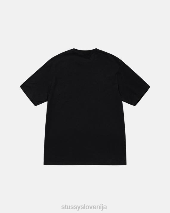 STUSSY 8XB016 Črna majice uniseks majica s pikapolonico
