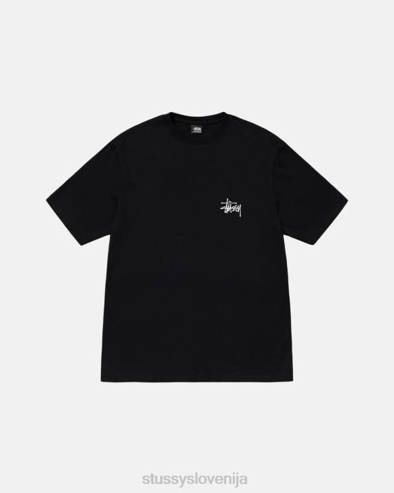 STUSSY 8XB01 Črna majice uniseks osnovna majica