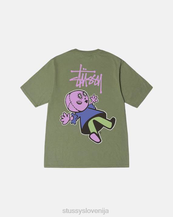 STUSSY 8XB039 artičoke majice uniseks Dollie pigmentno obarvana majica