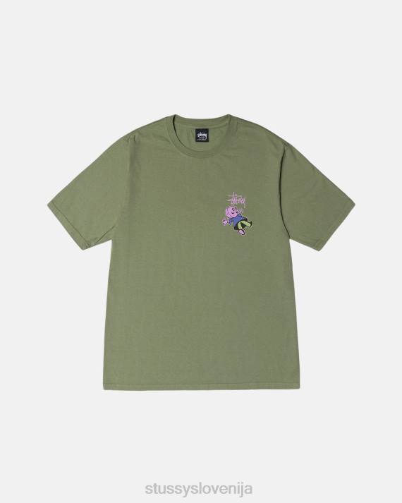 STUSSY 8XB039 artičoke majice uniseks Dollie pigmentno obarvana majica