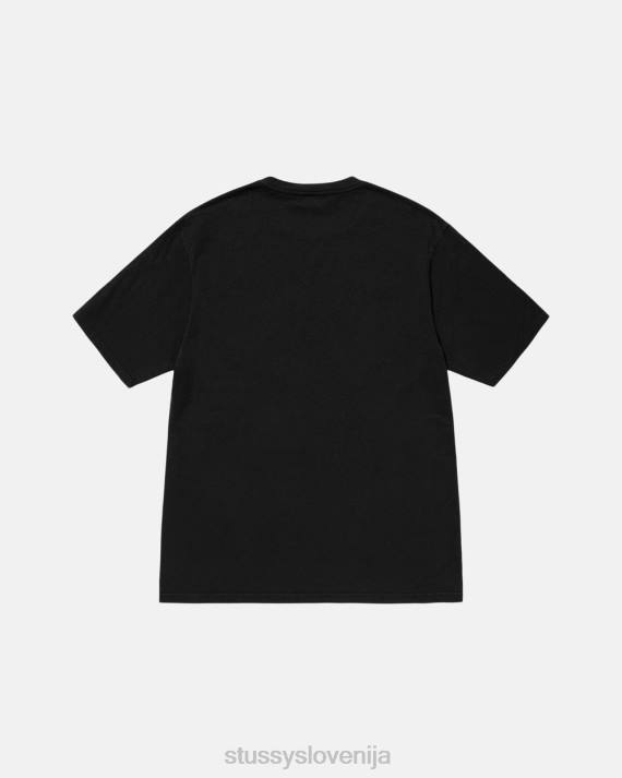 STUSSY 8XB041 Črna majice uniseks s64 pigmentno obarvana majica