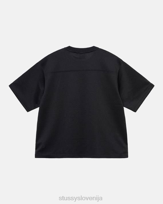 STUSSY 8XB0513 Črna majice uniseks 4x4 mrežasti nogometni dres