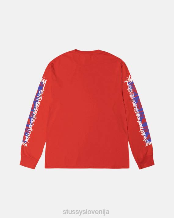 STUSSY 8XB053 paradižnik majice uniseks mladinske brigade pigmentno barvana majica