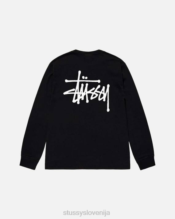 STUSSY 8XB055 Črna majice uniseks osnovna majica