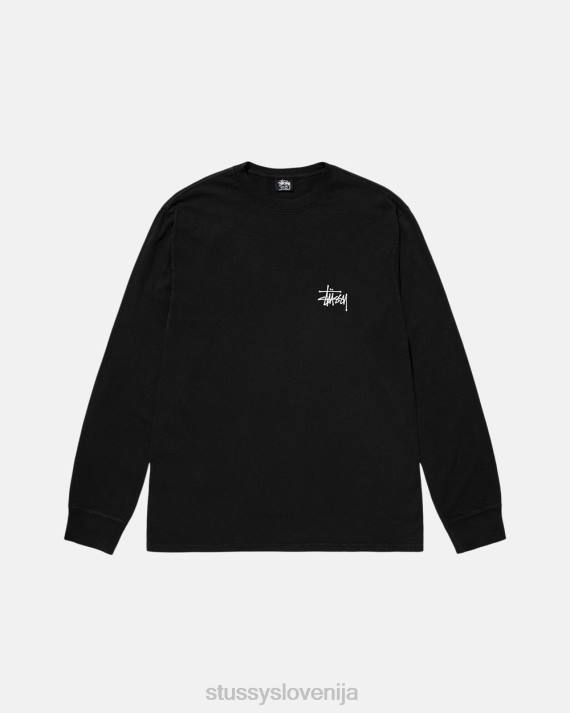 STUSSY 8XB062 Črna majice uniseks osnovni pigment barvana majica