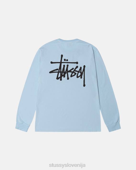 STUSSY 8XB066 modro nebo majice uniseks osnovni pigment barvana majica