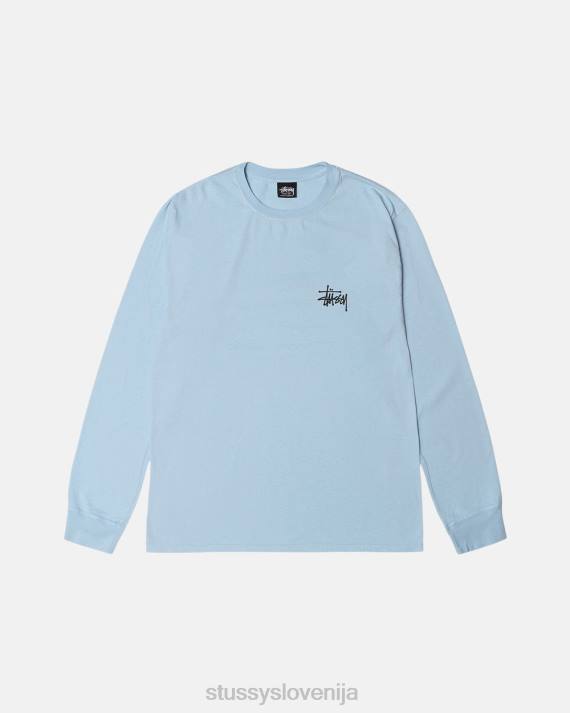 STUSSY 8XB066 modro nebo majice uniseks osnovni pigment barvana majica
