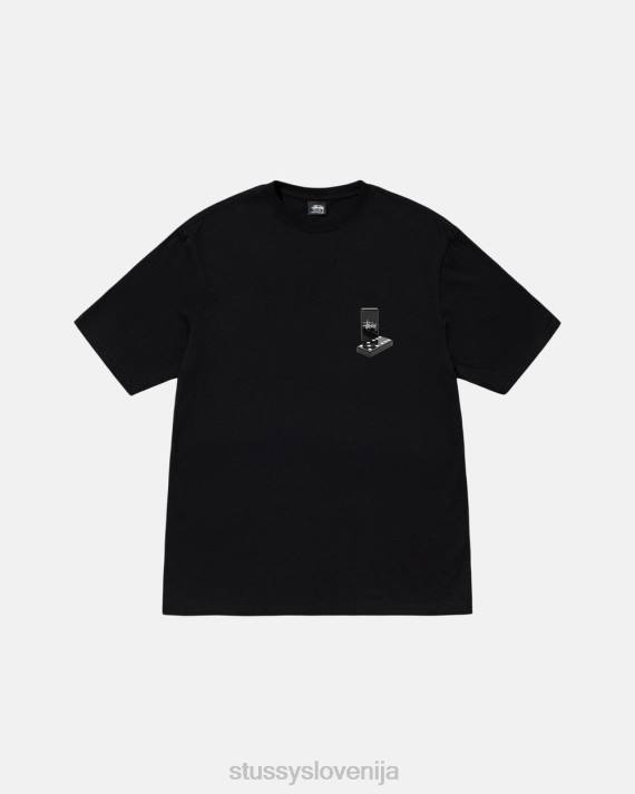 STUSSY 8XB06 Črna majice uniseks domine majica