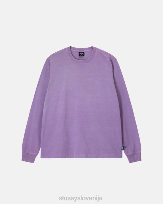 STUSSY 8XB085 sivka majice uniseks težka pigmentno barvana ekipa