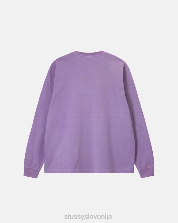 STUSSY 8XB085 sivka majice uniseks težka pigmentno barvana ekipa