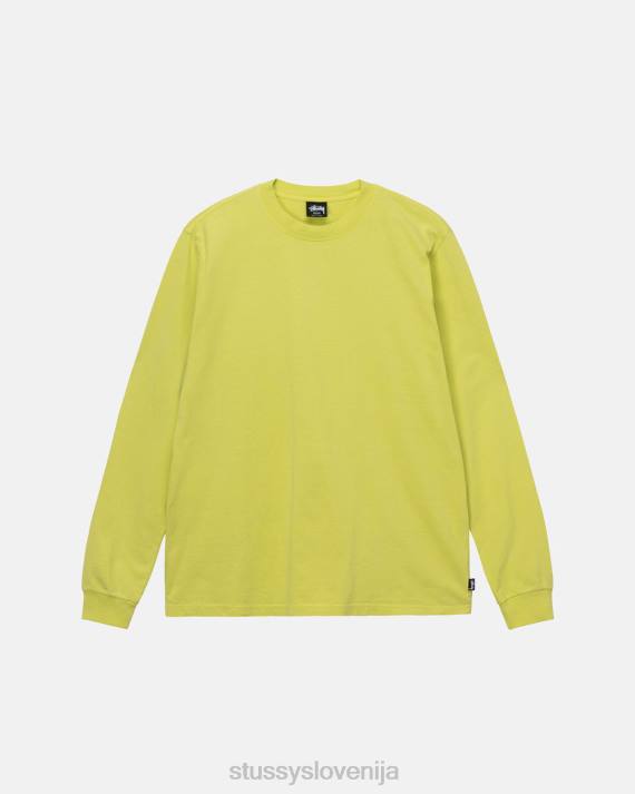 STUSSY 8XB087 rumena majice uniseks težka pigmentno barvana ekipa