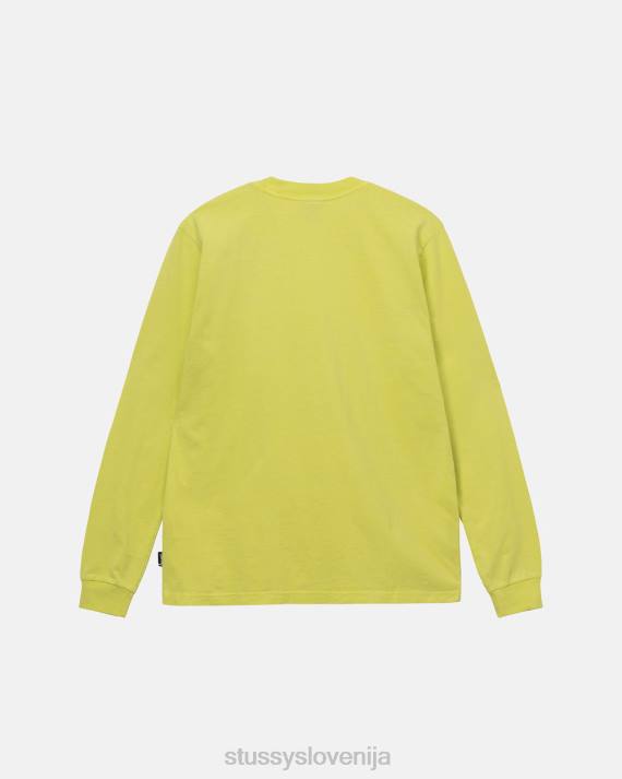 STUSSY 8XB087 rumena majice uniseks težka pigmentno barvana ekipa