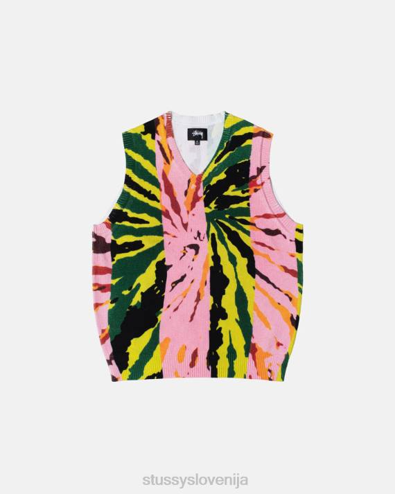 STUSSY 8XB0243 roza pletenine uniseks pulover s potiskom