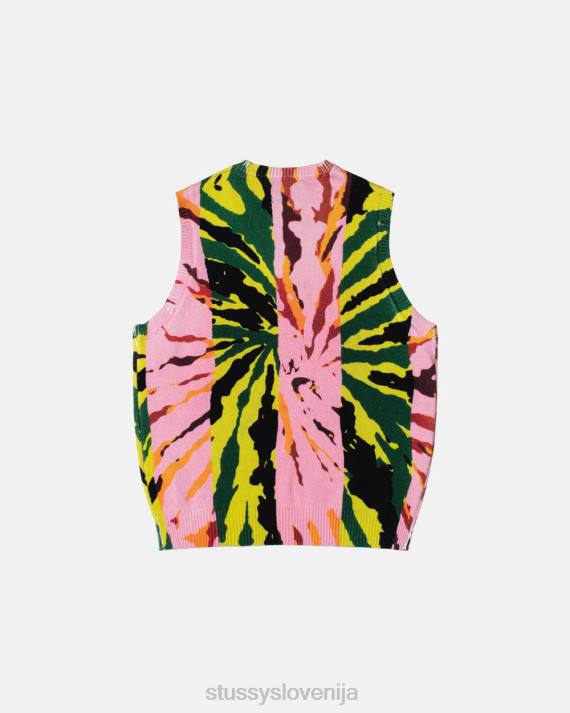 STUSSY 8XB0243 roza pletenine uniseks pulover s potiskom