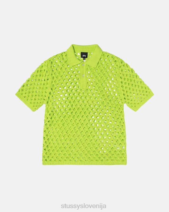 STUSSY 8XB0245 apno pletenine uniseks velik mrežast polo pulover
