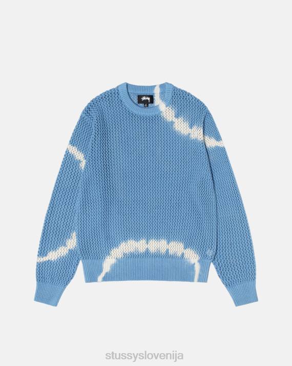 STUSSY 8XB0254 barva kravate modra pletenine uniseks pigmentno obarvan ohlapen pulover