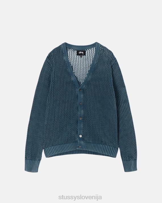 STUSSY 8XB0258 modra pletenine uniseks jopica ohlapnega kroja