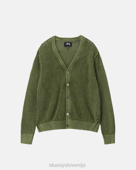 STUSSY 8XB0259 olivno pletenine uniseks jopica ohlapnega kroja